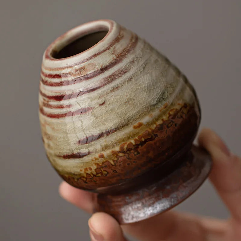 Japanese Kiln Change Spiral Matcha Tea Chasen Holder Stand Bowl Bamboo Whisk Grinder Teaware Tools Holder Tea Accessories Teaset