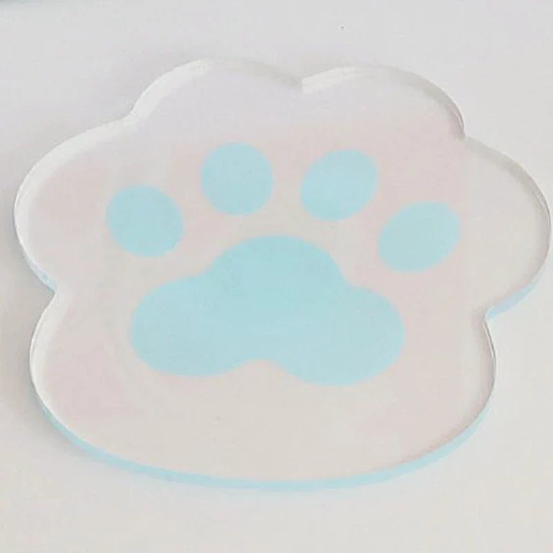 Flower Coasters Acrylic Waterproof Heat Insulation Anti Slip Coffee Cup Mats Cute Flowers Pads Kitchen Tableware Pad Decoration
