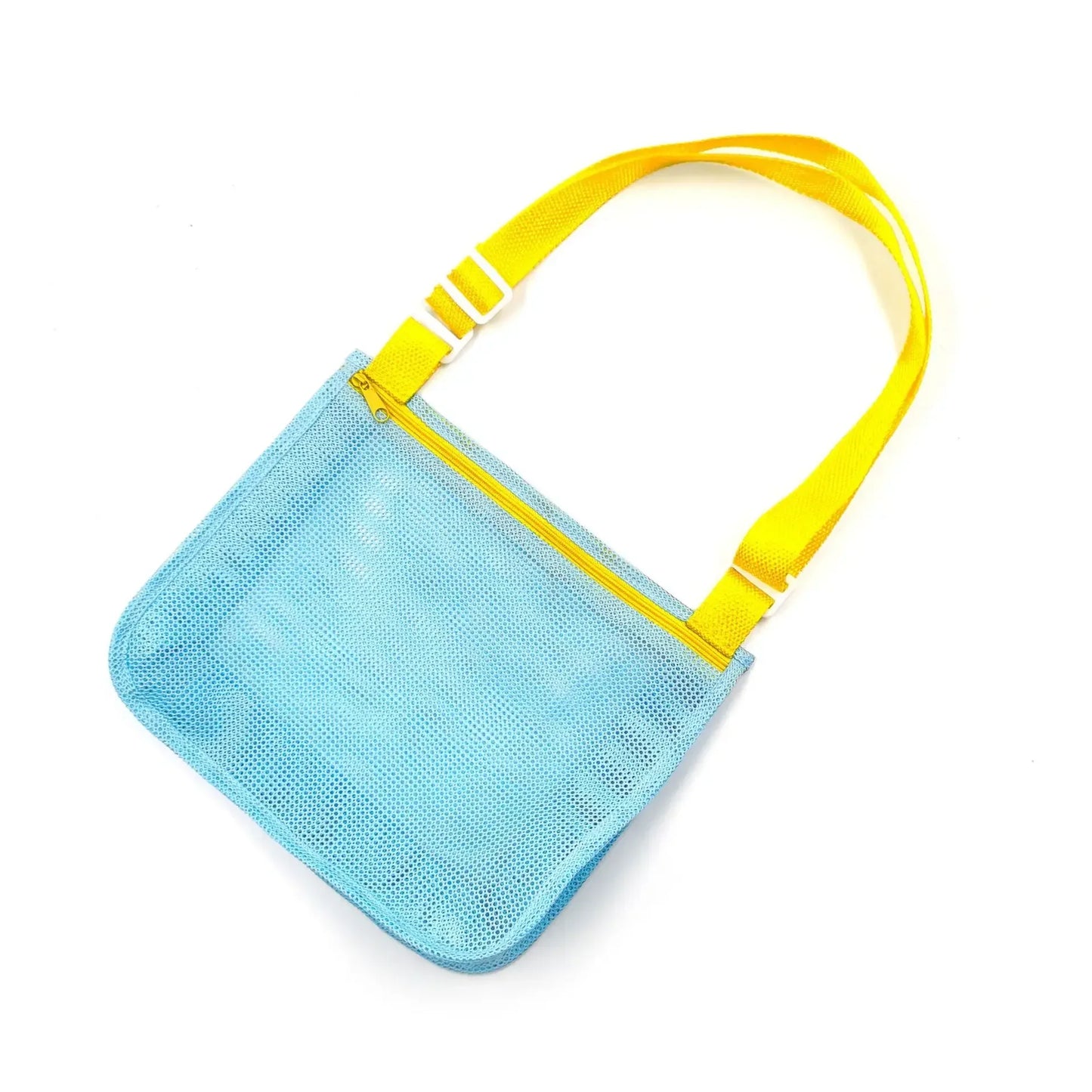 Beach Toy Mesh Bag Kids Shell Storage Bag Beach Toy Seashell Bag Mesh Pool Bags Sand Toys Swimming Accessories for Boy and Girls
