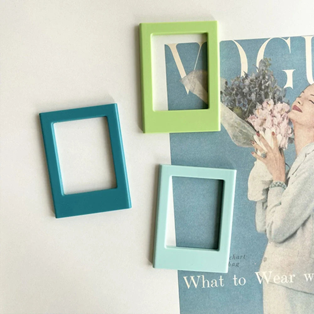 New Magnetic Picture Frames for Refrigerator 3 Inch Fridge Color Photo Frame Magnets Album Valentine's Day Gift Anniversary