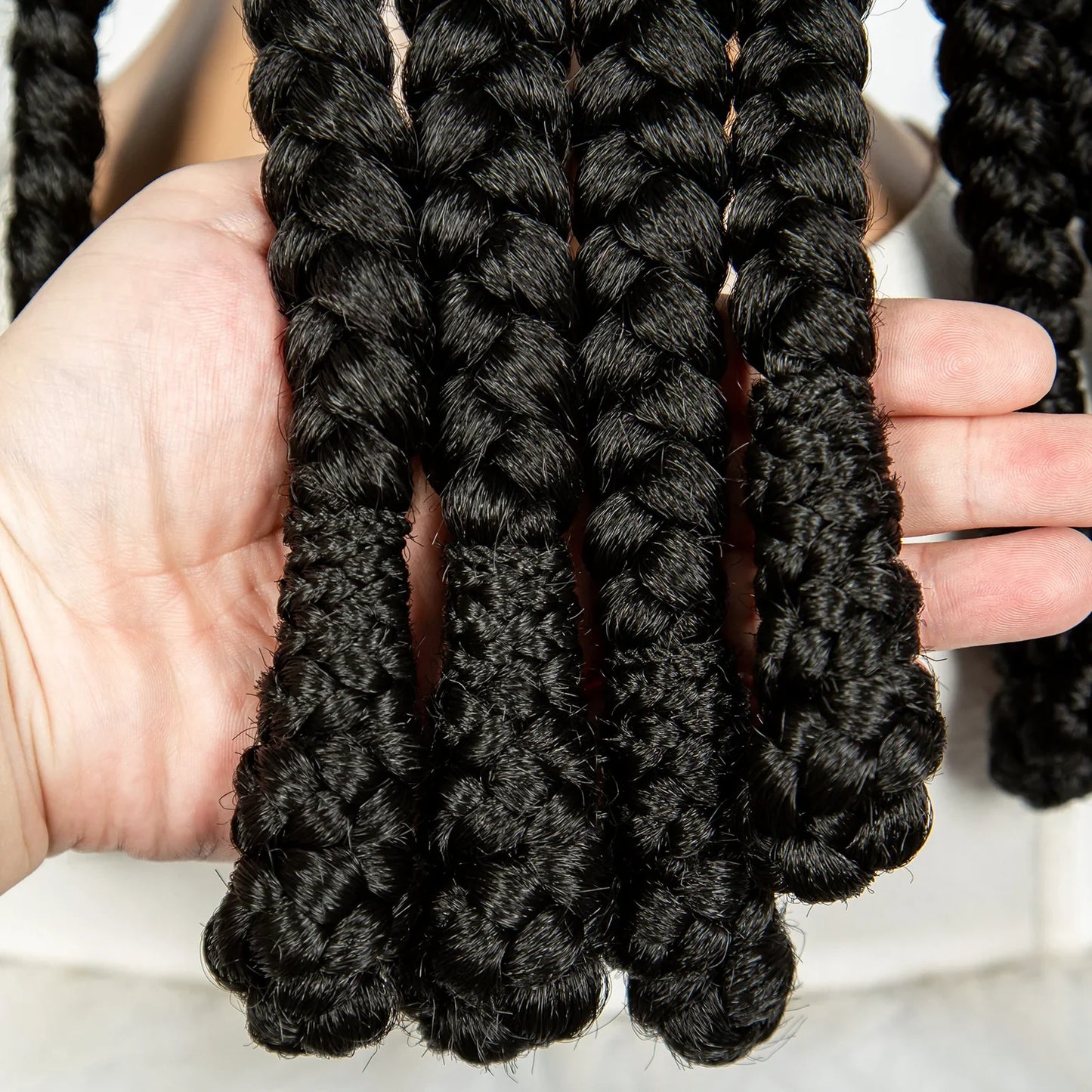 Box Braids Wig Crochet Hair Bohemian Braids Braiding Hair With  Pre-plucked Synthetic Crochet Hair for Women