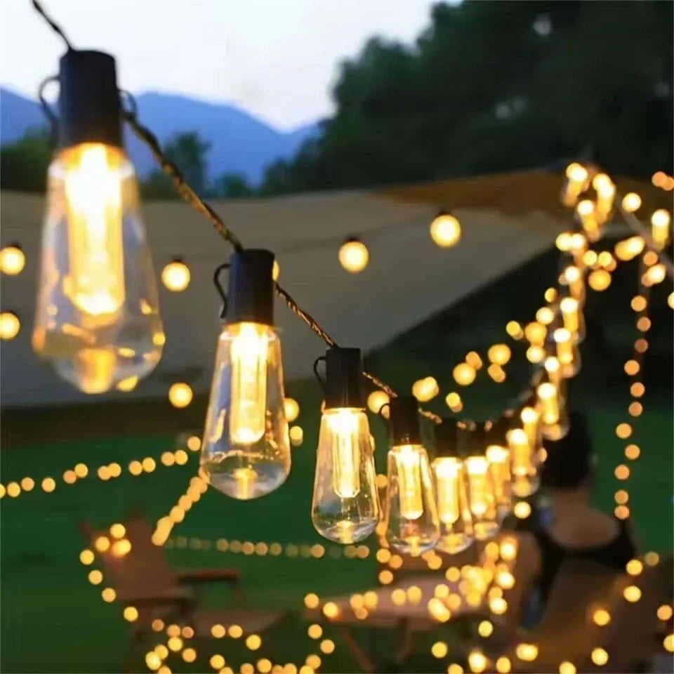 1PC Solar Bulbs String Lights,Outdoor Waterproof Garden Lamps,Garden,Terrace,Balcony,Camping,Party Retro Decoration  Fairy Lamps