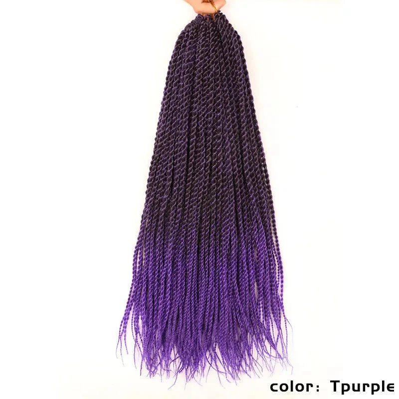 Full Star Senegalese Twist Crochet Braids | 30 Strands/Pack | Ombre Colors