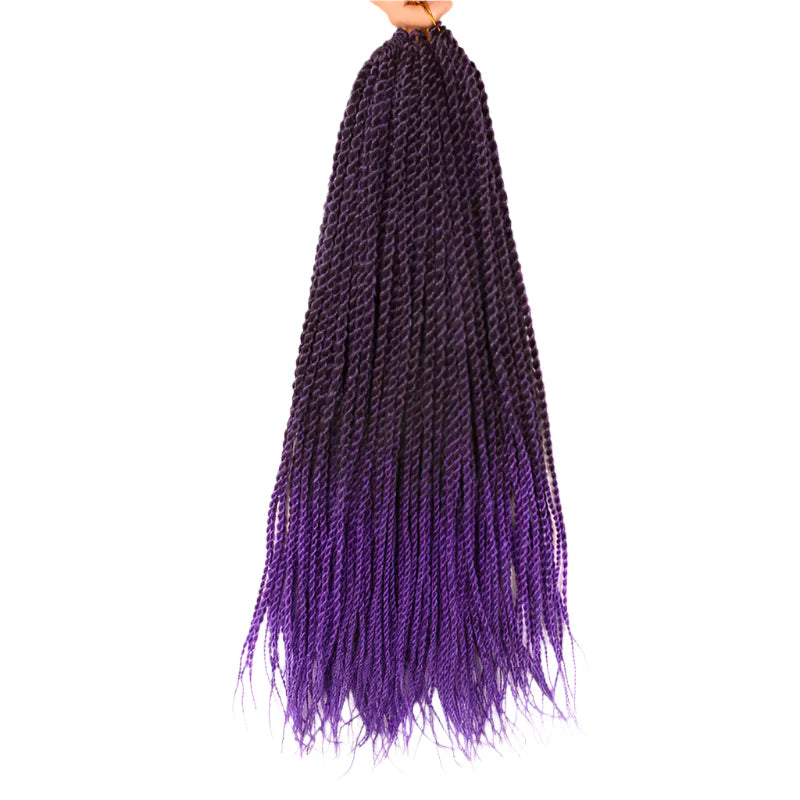 Full Star 30 Strand Pre-Twist Crochet Braids | Senegalese Twist | Ombre