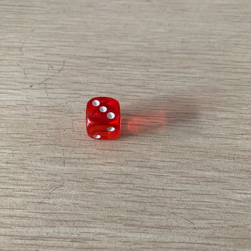 10PCS/Lot Dice Colorful Transparent Acrylic 6 Sided Dice   Club/Party/Family Games