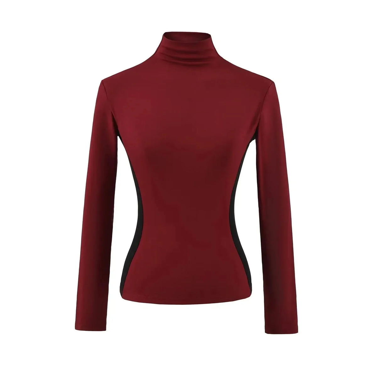 Women High Neck Slim Fit Fleece Base Layer Top