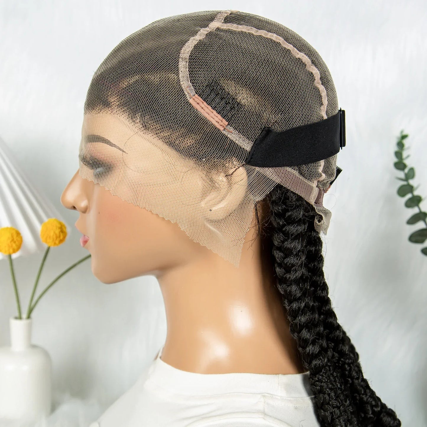 Box Braids Wig Crochet Hair Bohemian Braids Braiding Hair With  Pre-plucked Synthetic Crochet Hair for Women
