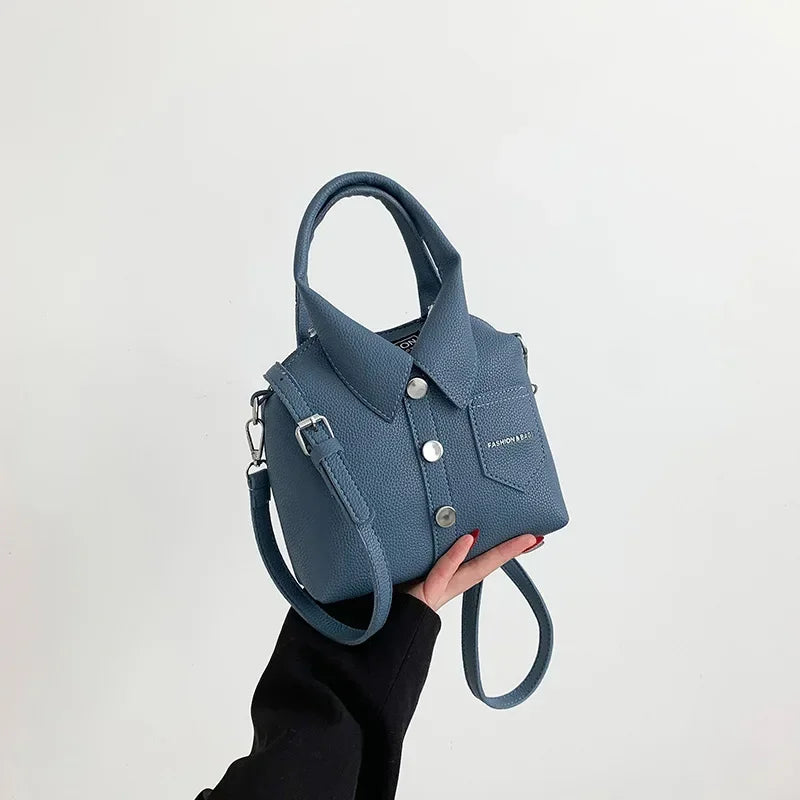Designer Style Square Compact Shoulder & Crossbody Bag | High Quality PU Leather Handbag for Women (Zipper Closure, Unique Design)