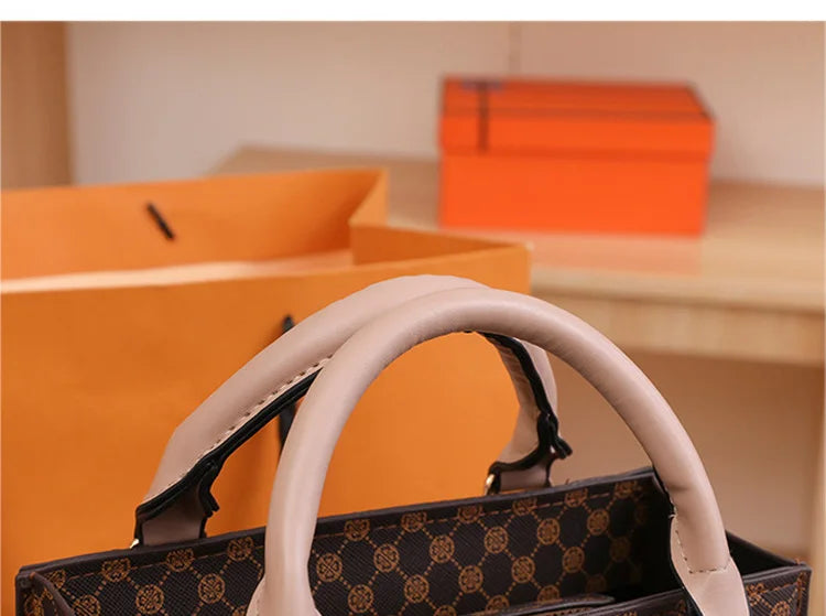 Fashion Square Small Top-Handle Bags | Casual Tote PU Leather Plaid Crossbody Shoulder Bag (Women's Handbags for Daily Use & Gift