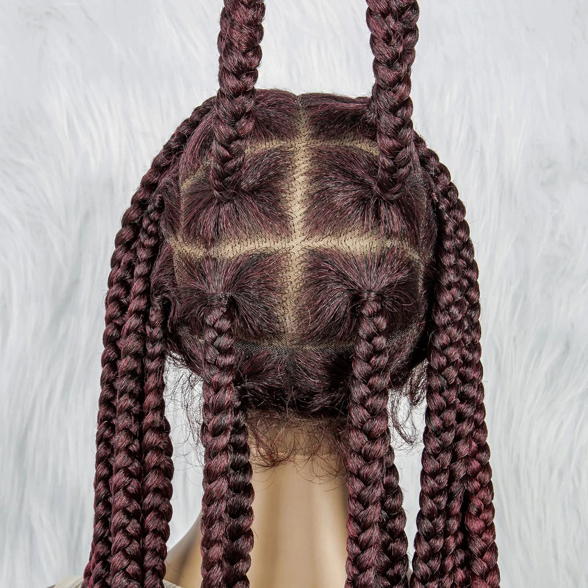 HD Lace Knotless Square Box Braids Wig | Full Lace | Baby Hair | Black Women
