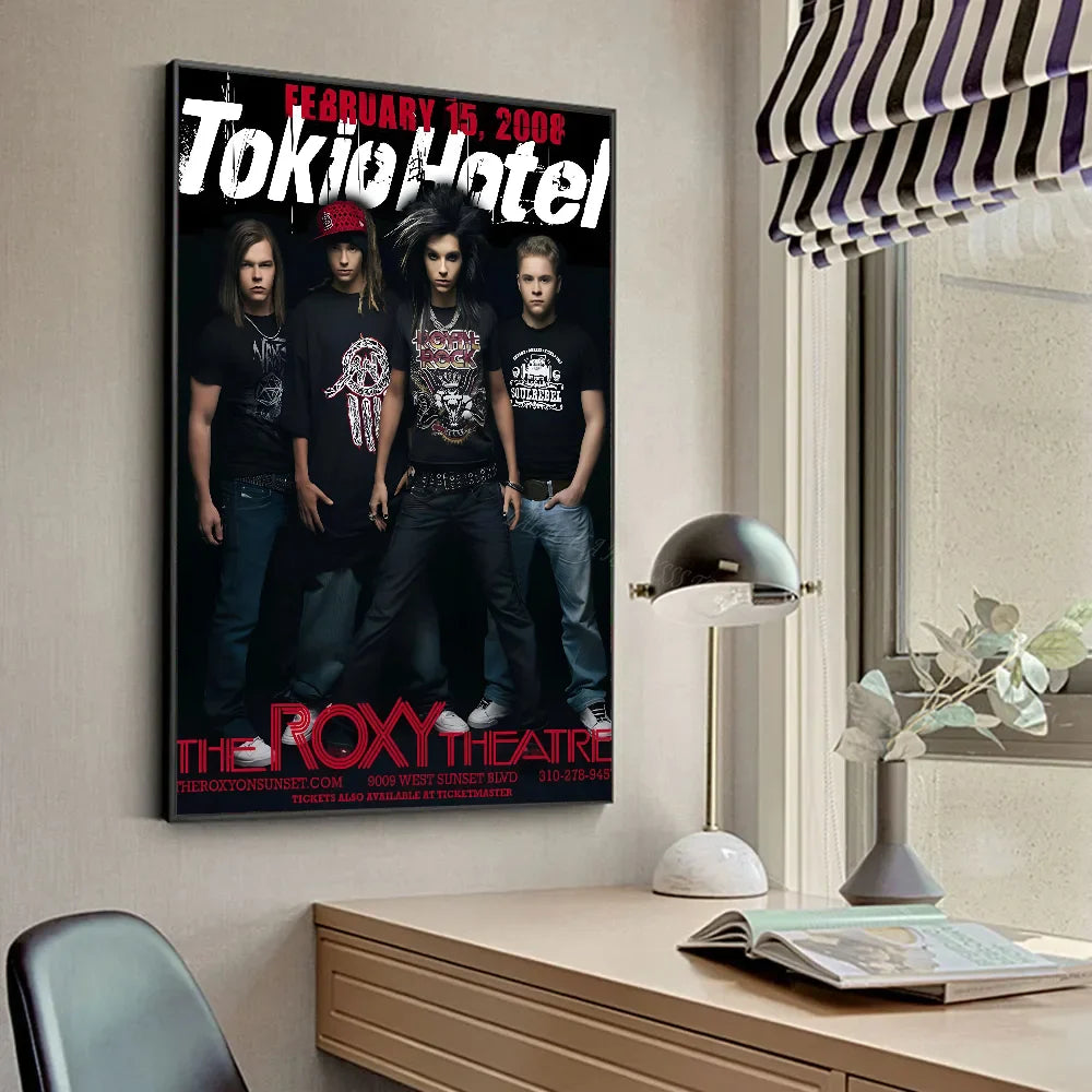 T-Tokio Hotel Poster HD Posters Home Room Bar Cafe Decor Art Wall Painting Picture