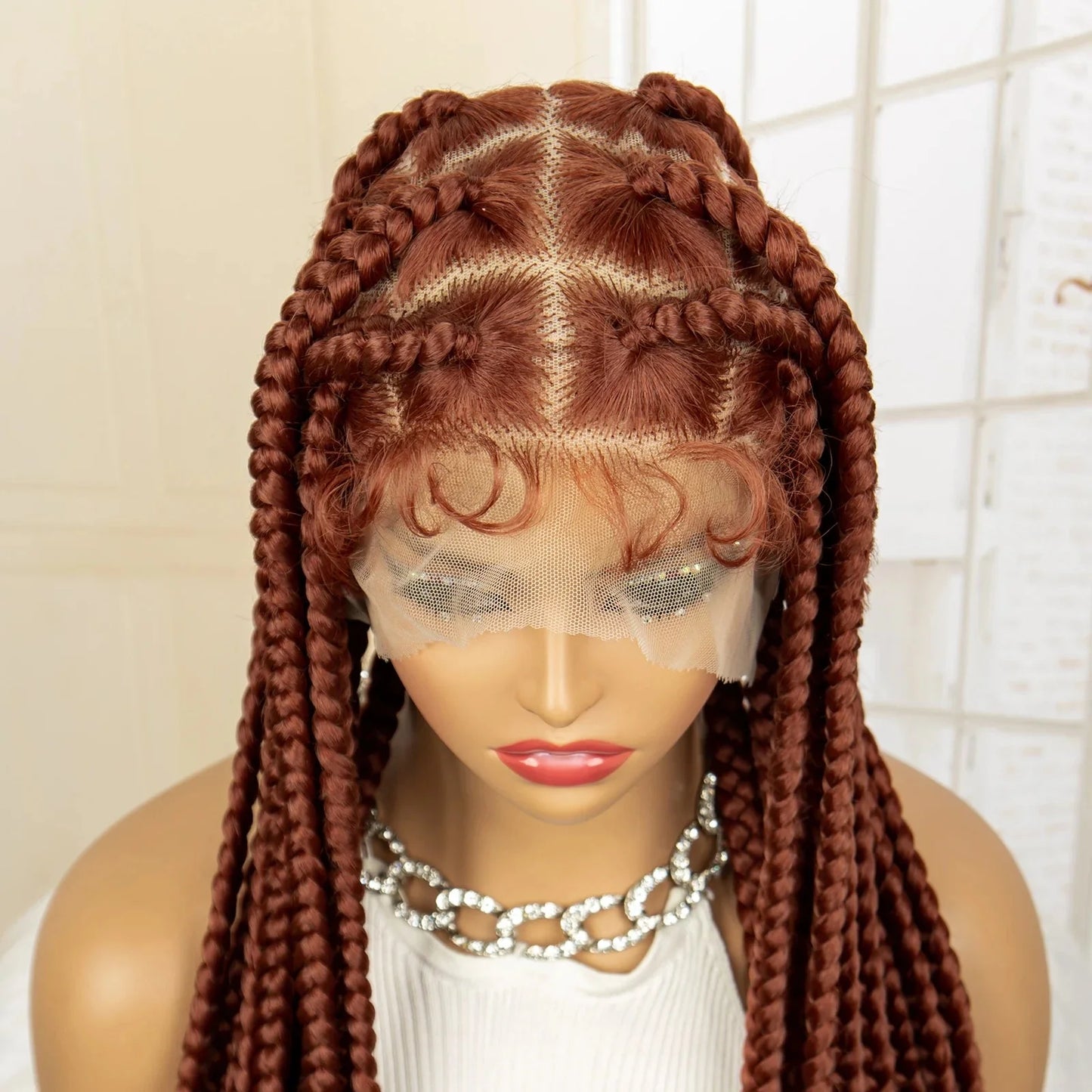 Jumbo Cornrow & Knotless Box Braids Wig | Full Lace | Baby Hair | Black Women