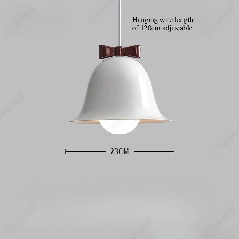 European Modern Simple LED Bell Chandelier Living Room Dining Room Bar Bedroom Bedside Decorative Lighting