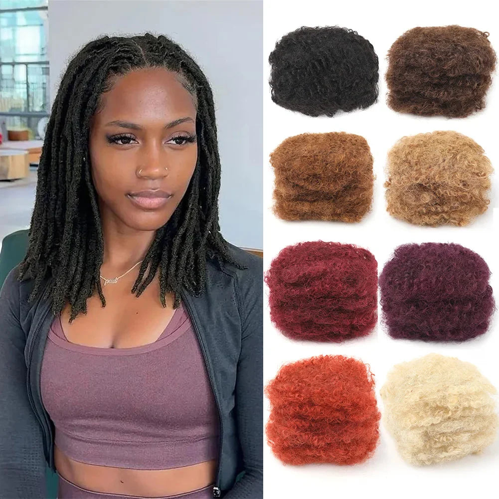 Bulk Human Hair Extensions | Brazilian Straight Hair for Braids & Dreadlocks | Natural Crochet Hair