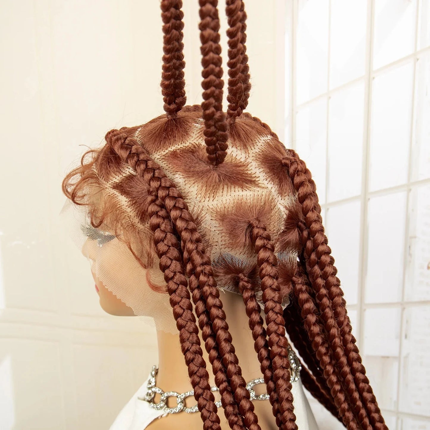 Jumbo Cornrow & Knotless Box Braids Wig | Full Lace | Baby Hair | Black Women