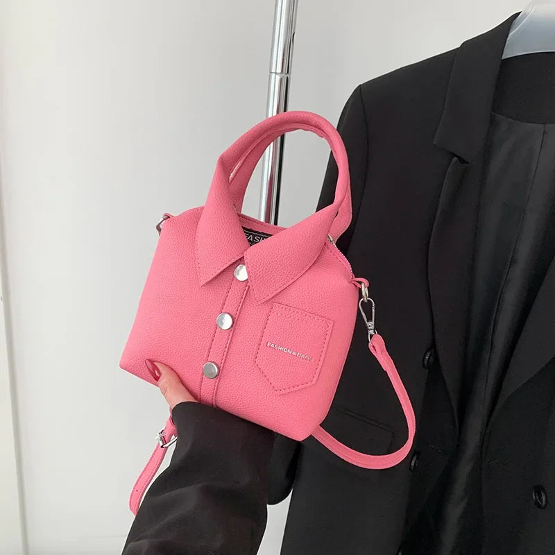 Designer Style Square Compact Shoulder & Crossbody Bag | High Quality PU Leather Handbag for Women (Zipper Closure, Unique Design)