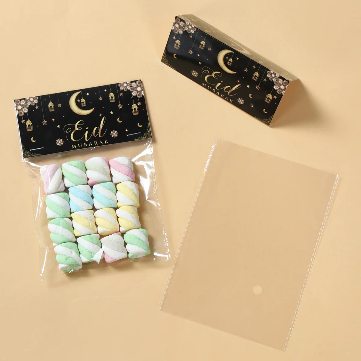Eid Mubarak Treat Bag Topper Candy Bag Ramadan Decorations For Home 2025 Islamic Muslim Party Decor Ramadan Kareem EID Al Adha