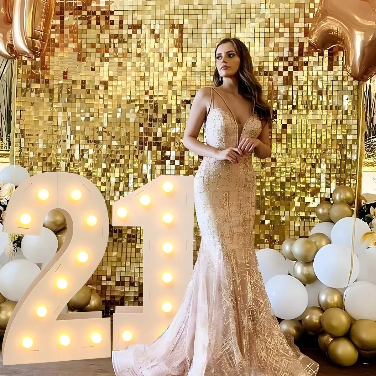 91.5CM Giant Number Led Light Frame 1st Birthday Party Decor Kids Wedding 30th 50th 60th Birthday Party Supplies Baby Shower