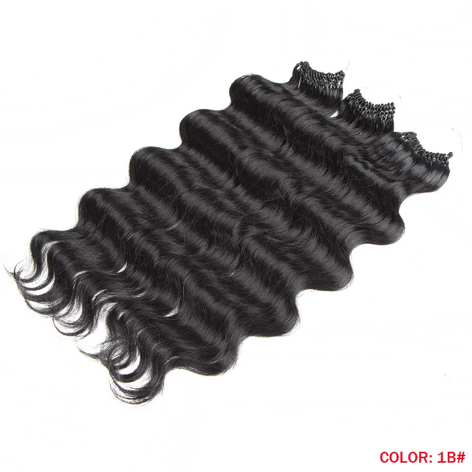 Fashion Idol Body Wave Crochet Hair - 22 Inch Soft Long Synthetic Goddess Braids - Natural Wavy Ombre 613 Blonde Hair Extensions