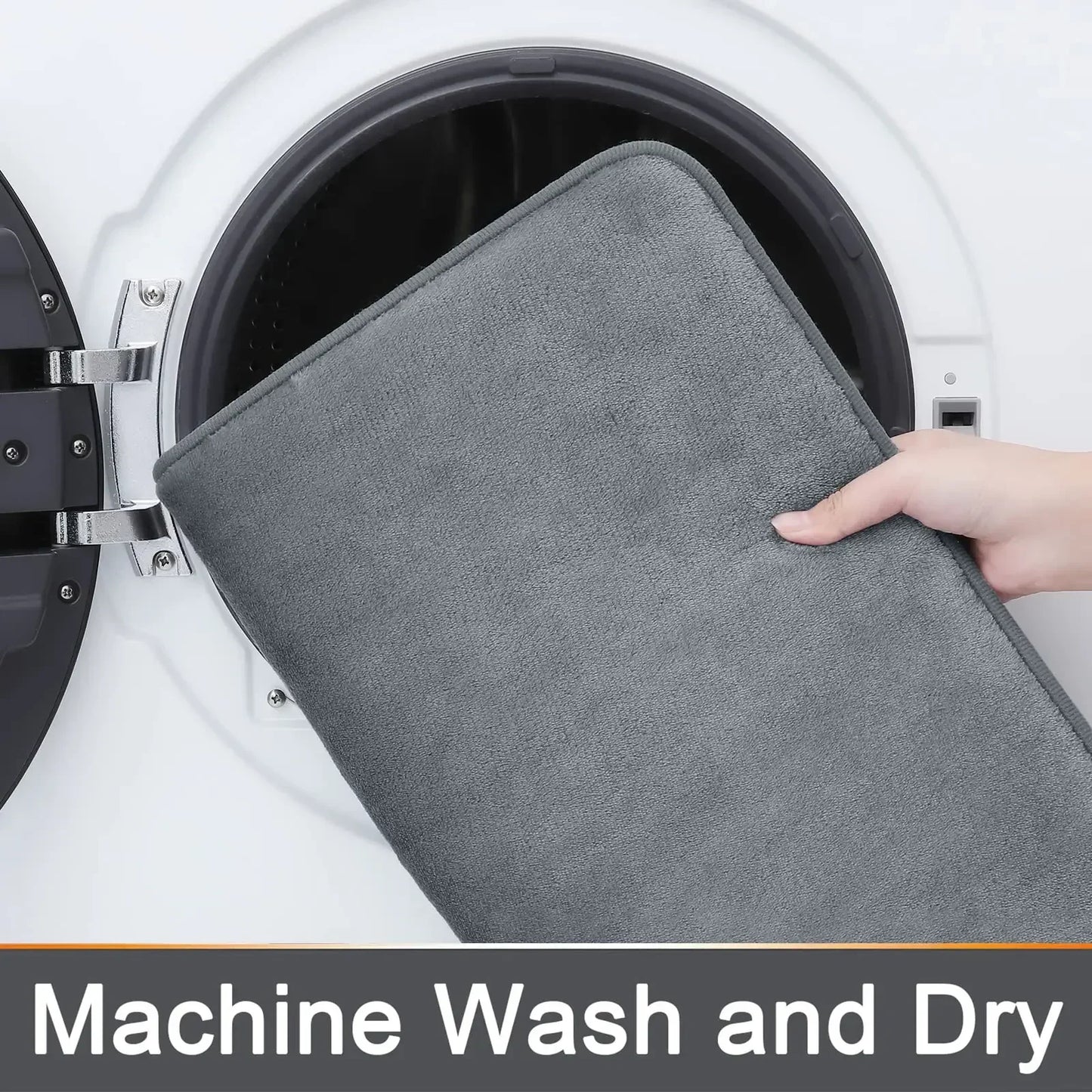 VIKAMA Bathroom Water-absorbent Floor Mats Bathroom Doorway Quick-drying Anti-fall Non-slip Foot Mats Restroom Mats Home Decor