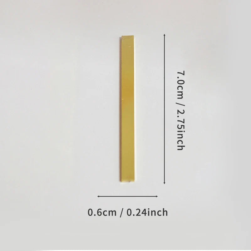 Golden Self Adhesive House Number Metal English Alphabet Letters for Apartment Room Door Plate Table Mailbox Number Stickers 7cm