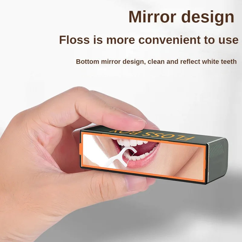 20PCS Dental Floss Dispenser Containing 10Pcs Floss Dental Floss Storage Box Auto Refillable Oral Hygiene Care Floss Pick