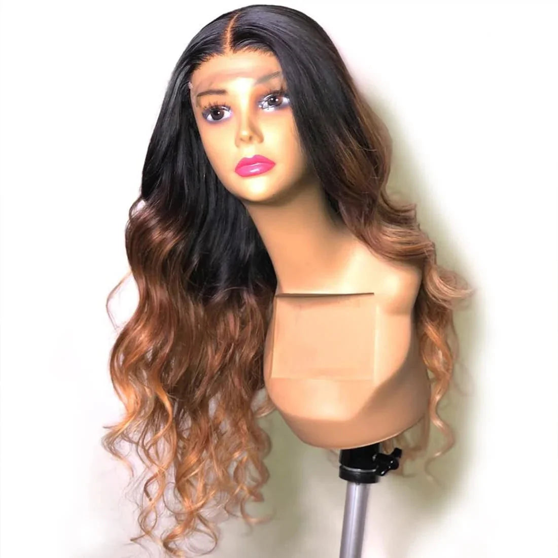 Ombre Body Wave Lace Front Wig | 180% Density Brazilian Remy Human Hair (13x4 & 4x4, Pre-Plucked)