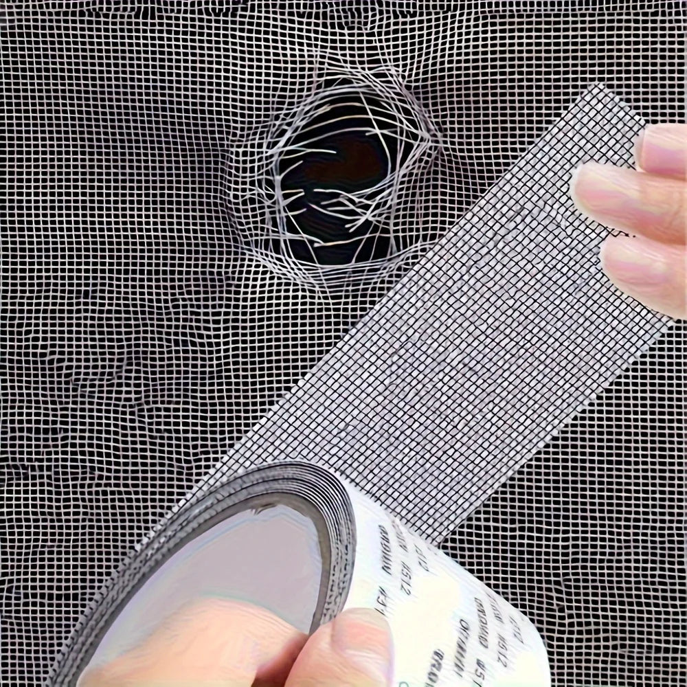 Anti-Mosquito Net Repair Tape, Waterproof Adhesive Film, 2M Roll for Window & Door Screen Fix