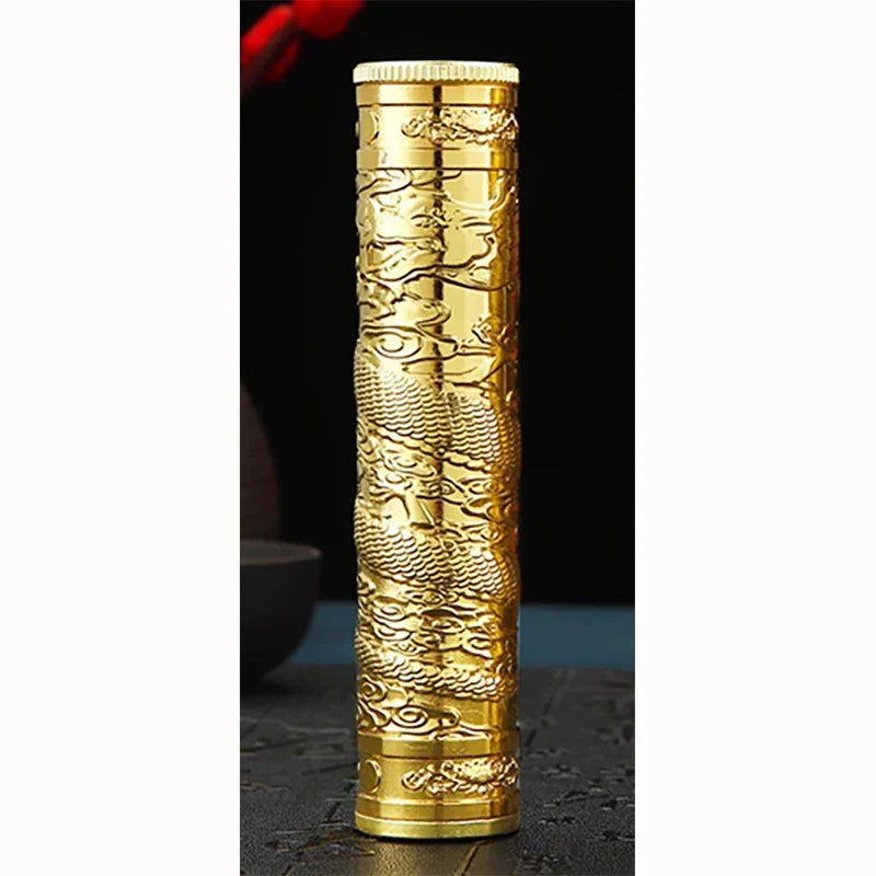 Retro Dragon Metal Cigarette Case Holds 5 Cigarettes Relief Craft Buddha Smoking Box Waterproof Tobacco Accessories for Men