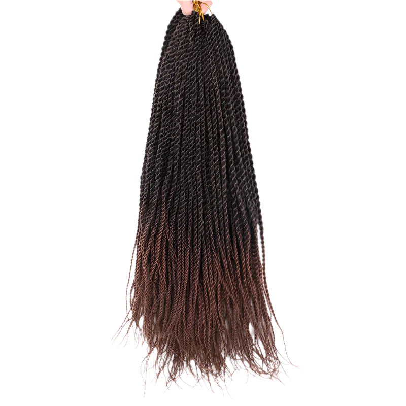 Full Star 30 Strand Pre-Twist Crochet Braids | Senegalese Twist | Ombre