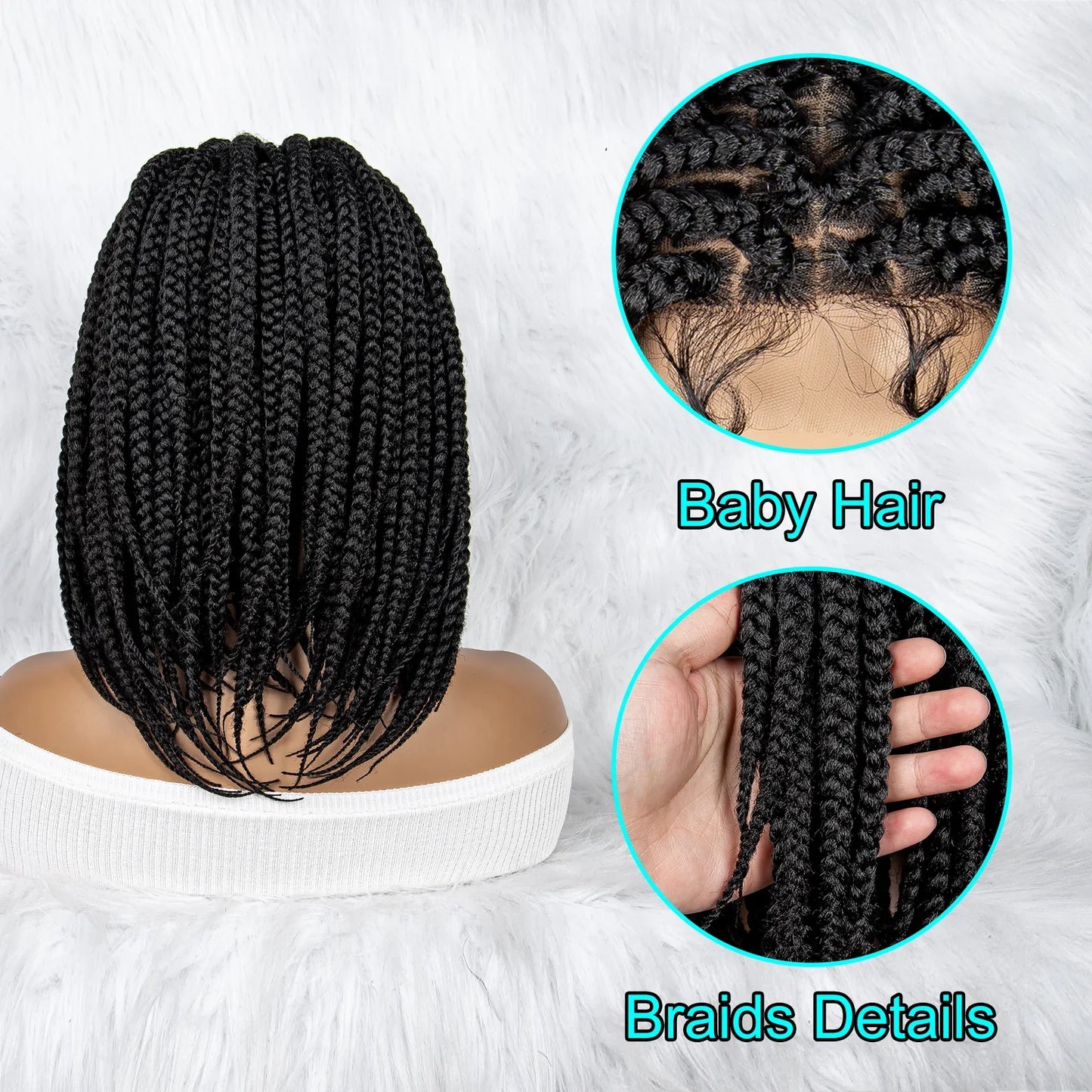 KIMA Short Butterfly Twisted Dreadlocks Wig | Full Lace