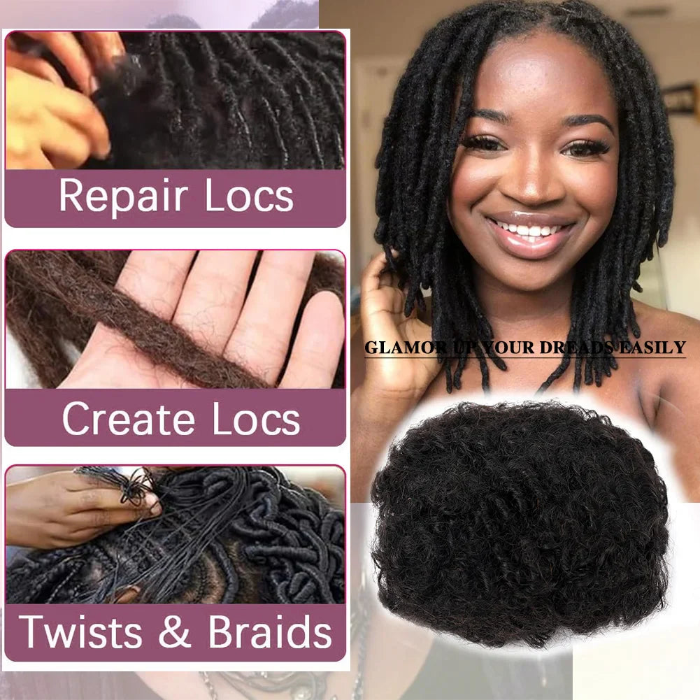 Bulk Human Hair Extensions | Brazilian Straight Hair for Braids & Dreadlocks | Natural Crochet Hair