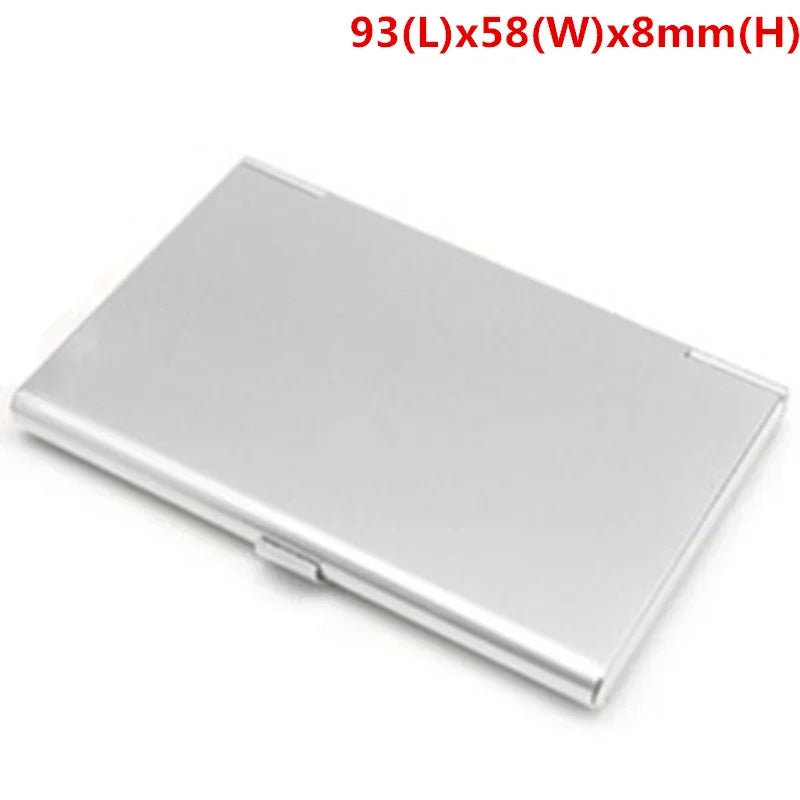 New Storage Box Aluminum Business ID Credit Card Holder Mini Suitcase Bank Card Box Holder Jewelry Case Organizer Rectangle