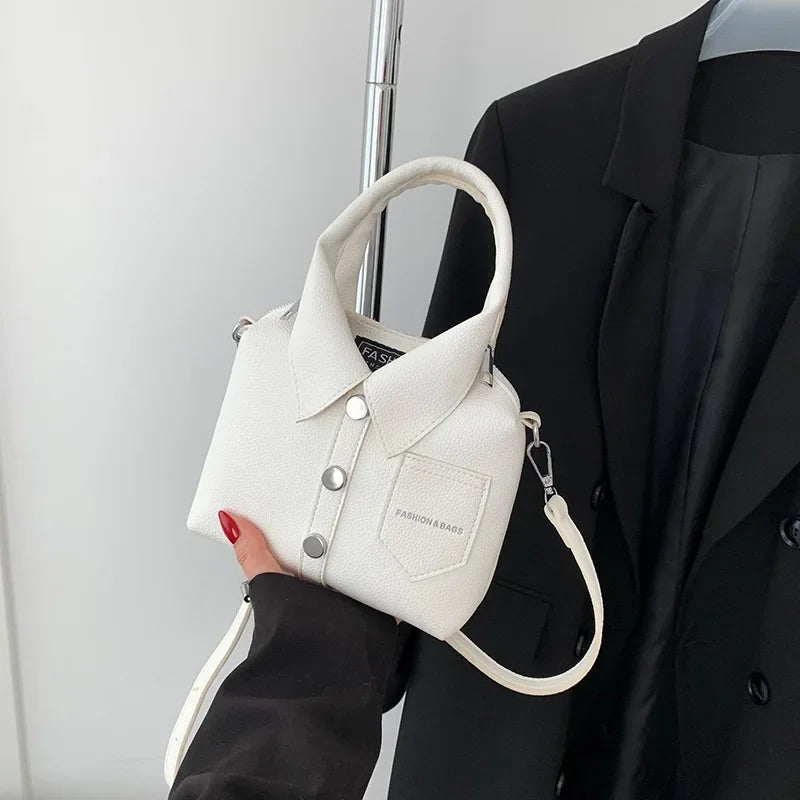 Designer Style Square Compact Shoulder & Crossbody Bag | High Quality PU Leather Handbag for Women (Zipper Closure, Unique Design)