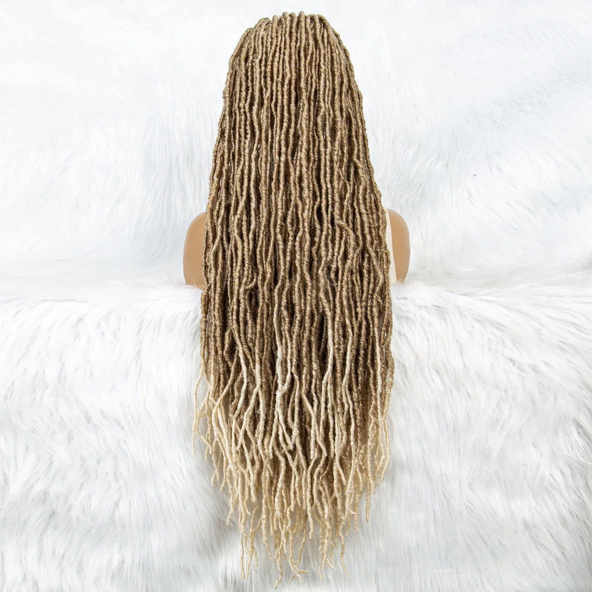 KIMA 36" Colorful Dreadlocks Braids Wig | Full Lace Front & Baby Hair