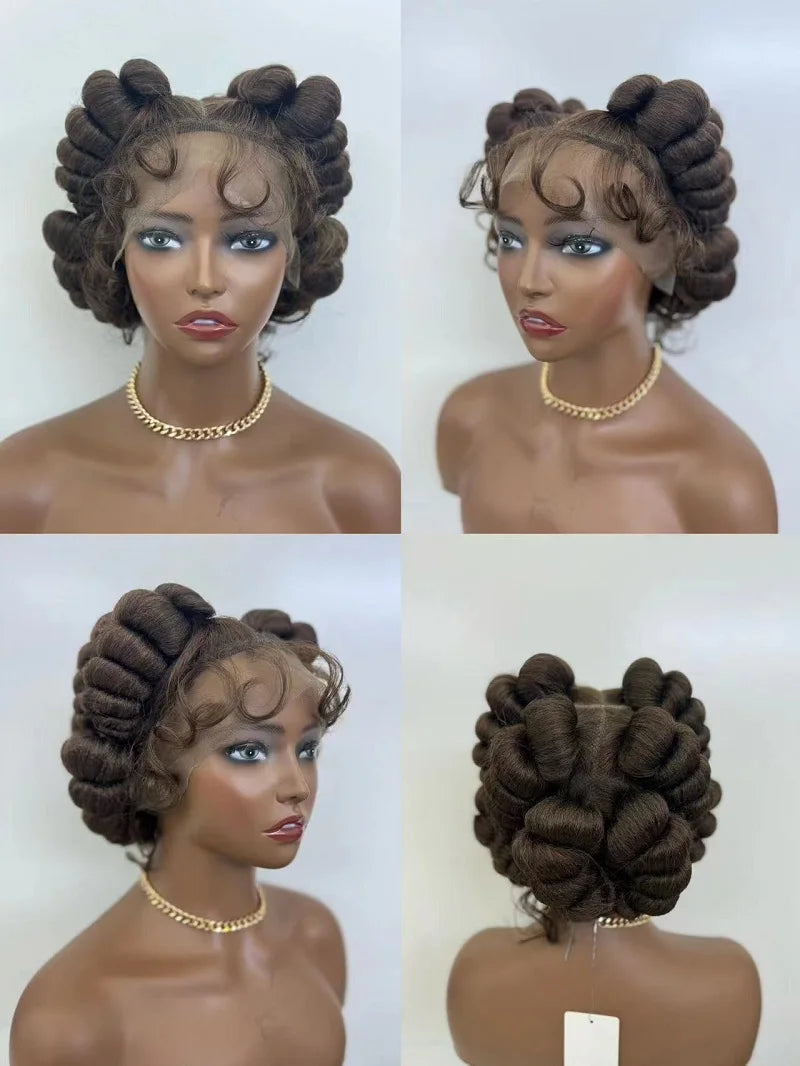 HD Full Lace Knotless Box Braids Wig | Handmade African Braiding Hair