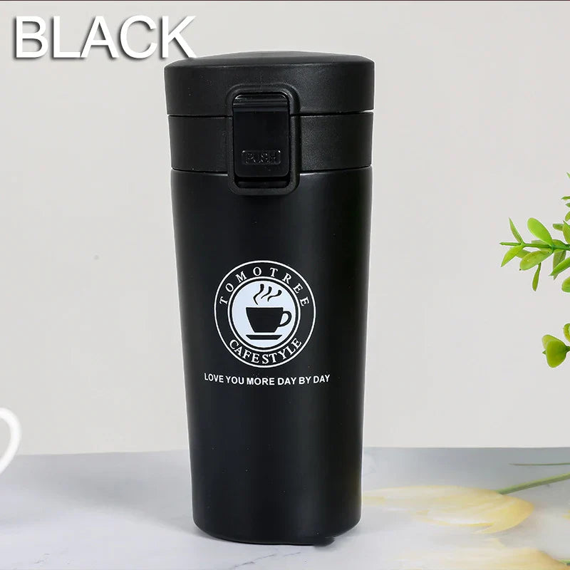 0.5L Thermal Mug Double Wall 304 Stainless Steel Coffee Cup Vacuum Flask Thermos Water Bottle Tea Coffee Leak-proof Thermos Mug