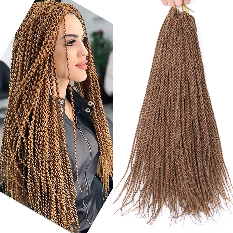 Full Star 30 Strand Pre-Twist Crochet Braids | Senegalese Twist | Ombre