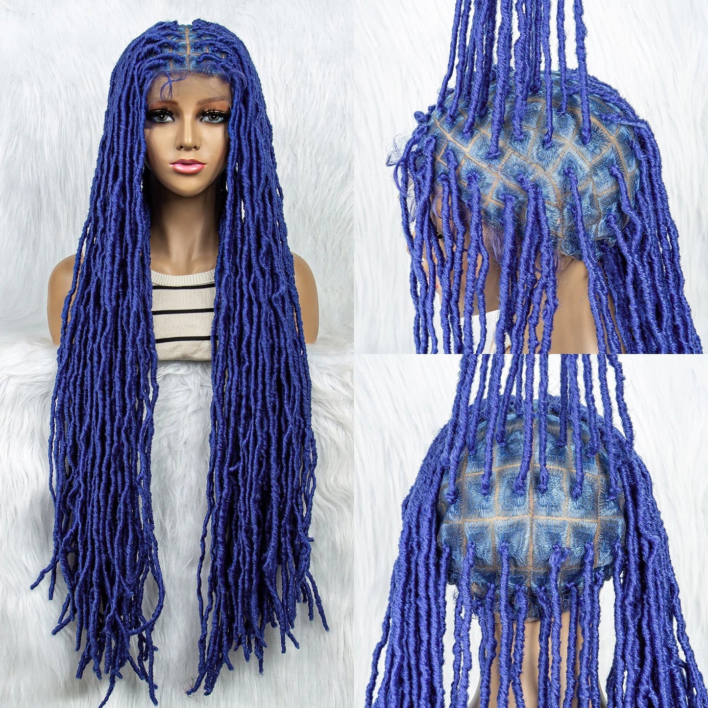 KIMA 36" Colorful Dreadlocks Braids Wig | Full Lace Front & Baby Hair