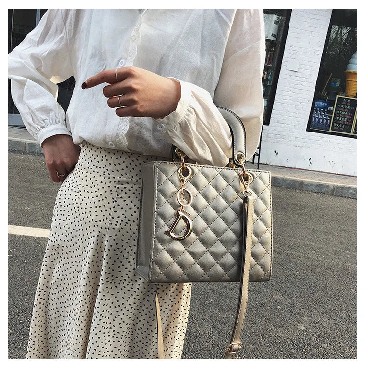 Luxury Lingge Chain Tote Bag | Women's Fashion Shoulder & Crossbody Handbag