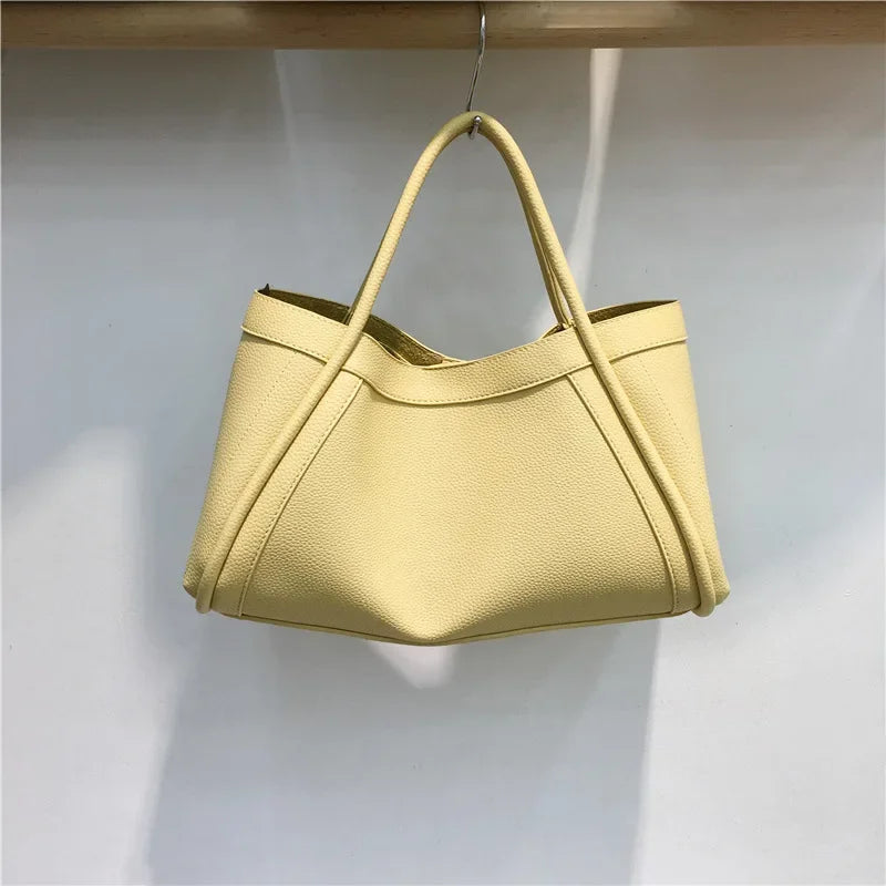 Fashionable Simple Korean Style Large Capacity Tote Bag | Versatile Crossbody Handbag & Mother-Child Commuting Bag