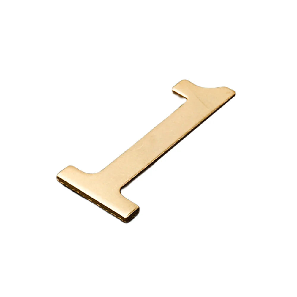 Golden Metal Door Number with Backing Adhesive 7*4cm House Number Apartment Door Number for Outdoor Hotel Home Mailbox Label
