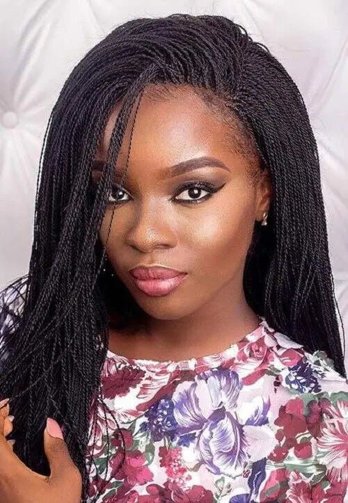 Micro Braided Wig | Synthetic Braids | Party Wig | Ready-to-Wear Braids