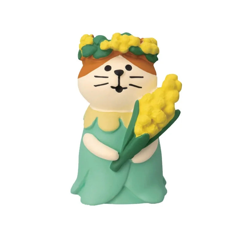 Cute Cat Wedding Zakka Figurine Bride Baby Stroller Resin Model Miniatures Model Cake Ornaments Decor Crafts Desktop Accessories