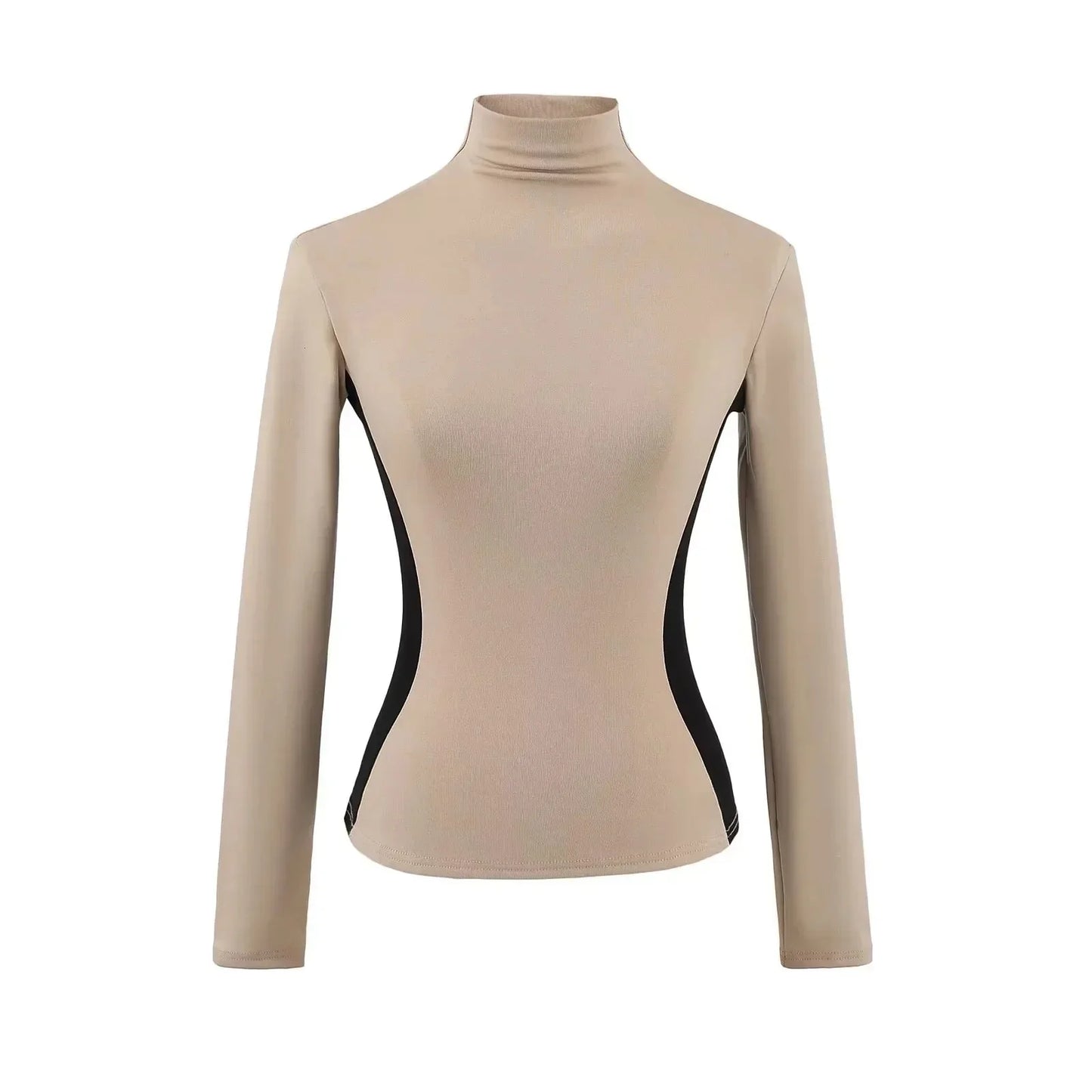 Women's High Neck Slim Fit Fleece Base Layer Top