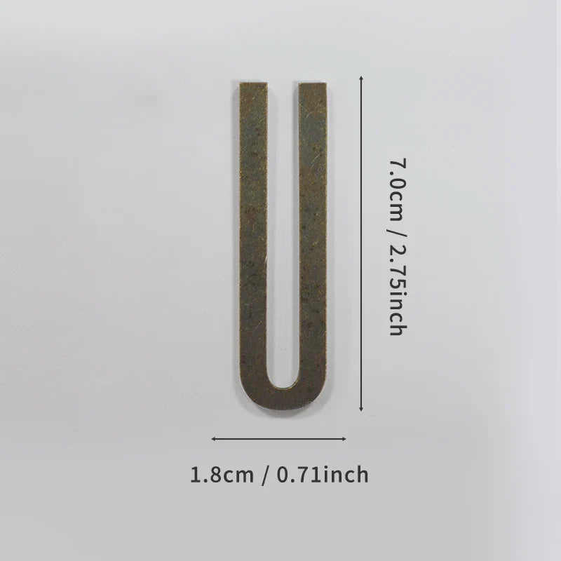 Bronze Self Adhesive House Number Metal English Alphabet Letters for Apartment Room Door Plate Table Mailbox Number Stickers 7cm