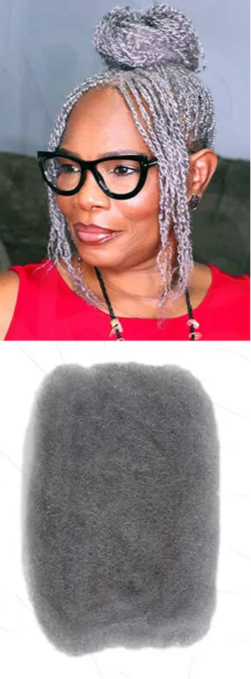 TOP Selling Afro Kinky Bulk Braiding Hair Extensions | Rebecca Lightweight Natural & Colored Brazilian Remy Hair (Long-Lasting)
