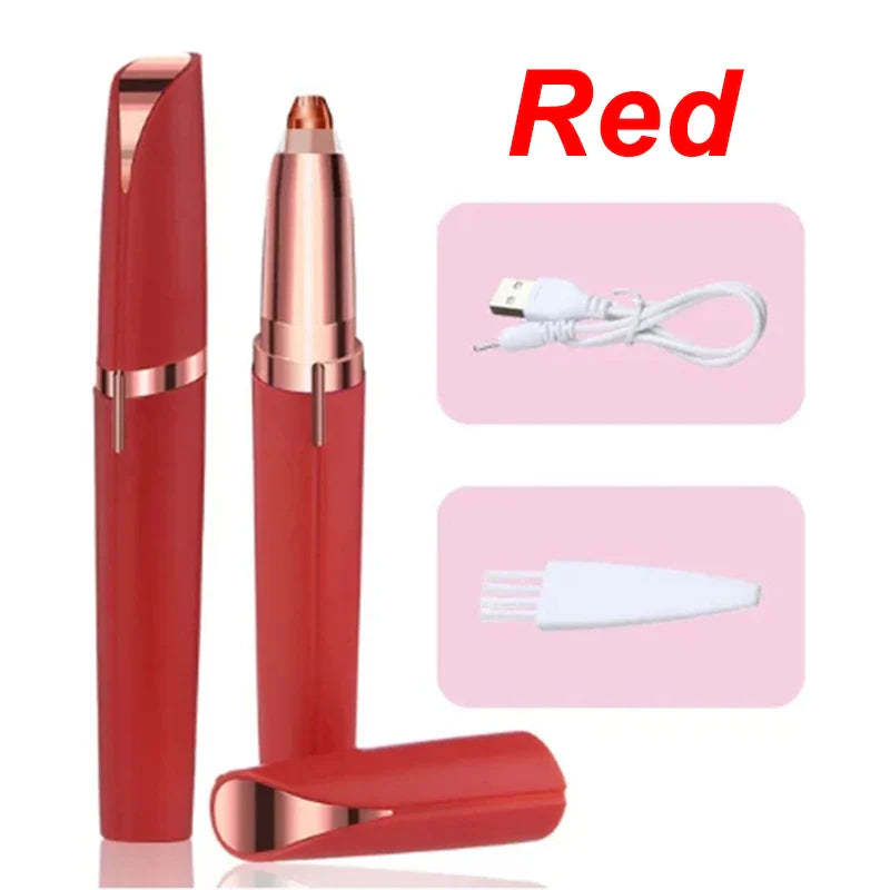Electric Eyebrow Trimming Tool For Beginners Automatic Electric Eyebrow Trimmer Nose Hair Shaving Brush Scraper