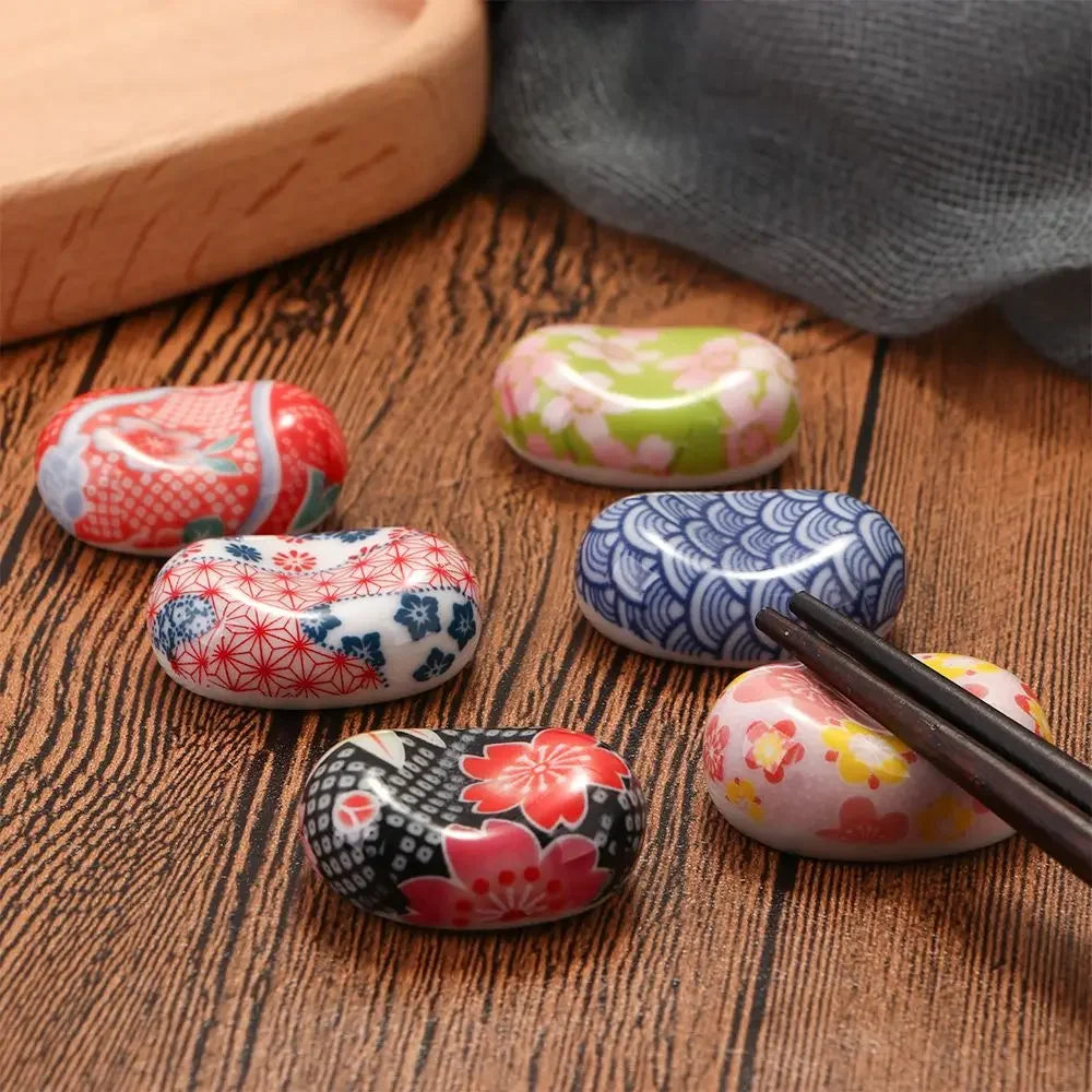 Chopstick Rest Table Decor Home Decoration Ware Tableware Rest Kitchen Tools 6 Styles Fork Rack Ceramic Spoon Chopsticks Holder