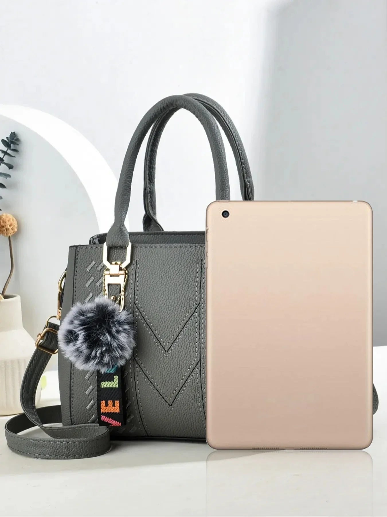 Fashionable Large Capacity Embroidered Crossbody Bag for Women | PU Leather Handbag for Daily Use & Business